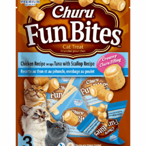 Inaba Churu Fun Bites Chicken Wrap Tuna with Scallop Recipe 3PCS/PK