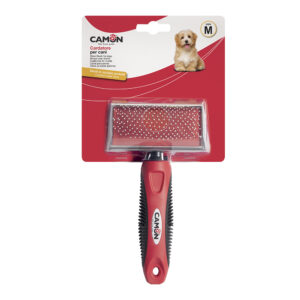 Camon Slicker Brush with Stainless Steel Plastic Coated Pins (85X45Mm) Md