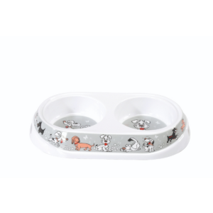 Camon Melamine Double Bowl-Dog-2X500
