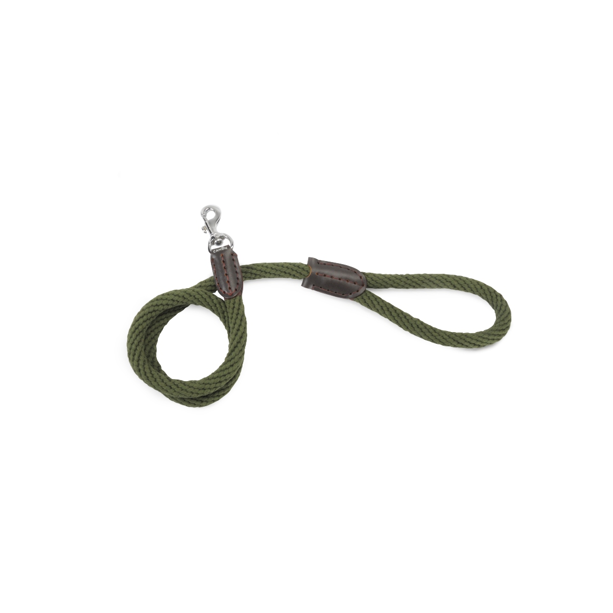 Camon Rope and Leather Leash ? Green ? 16X1200Mm