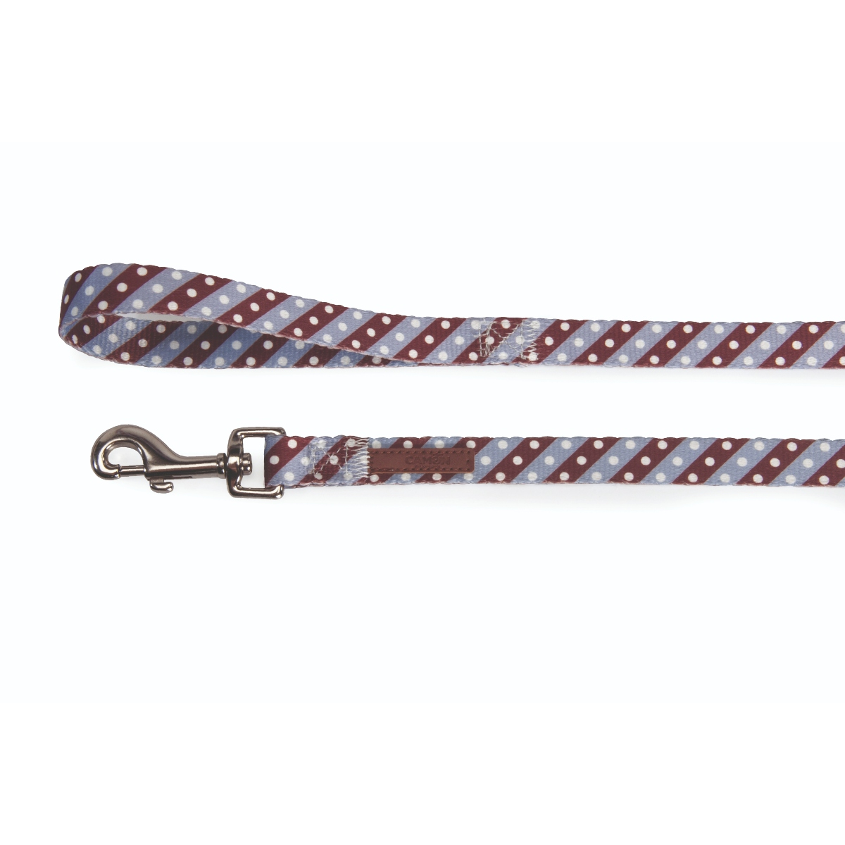 Camon Dog Leash-Twill Dot Purple-20X1200Mm