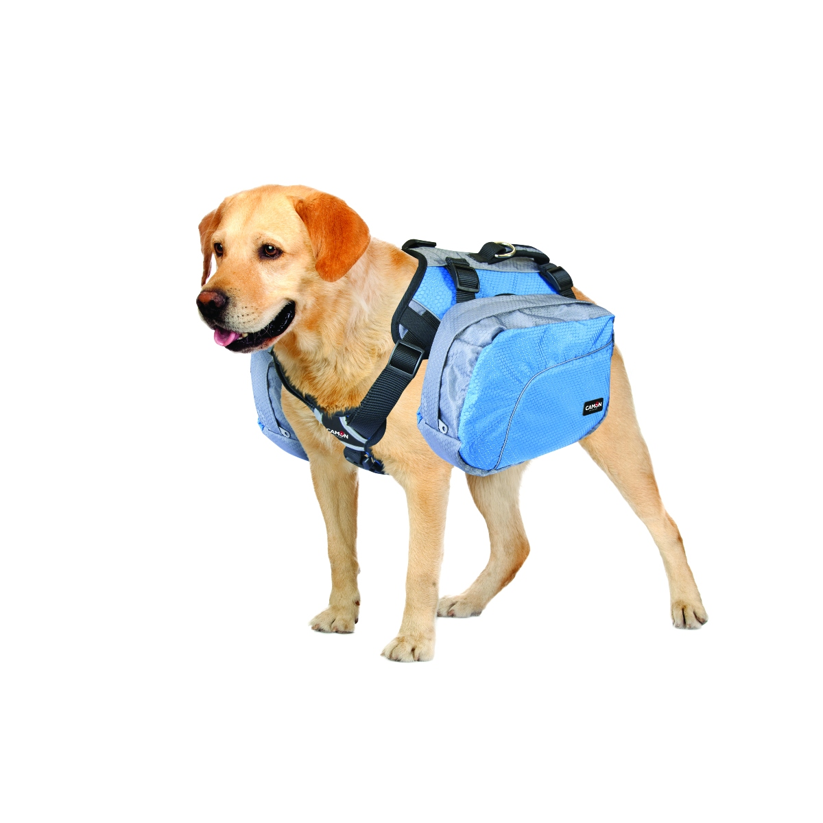 Camon Adjustable Harness with Saddle Bags Blue/Grey – Size M