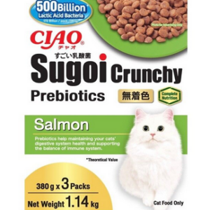 Inaba Ciao Sugoi Crunchy Salmon Flavor Plus Prebiotics