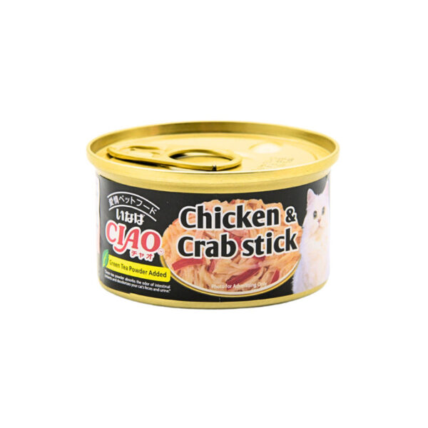 Inaba CIAO Chicken Fillet and Crab Stick in Jelly