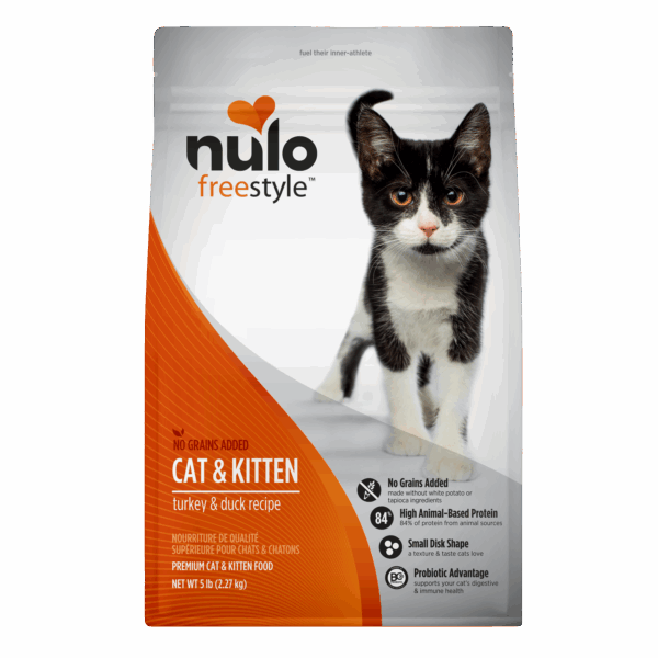 Nulo FreeStyle Cat & Kitten Grain-Free Turkey & Duck 5LB Bag