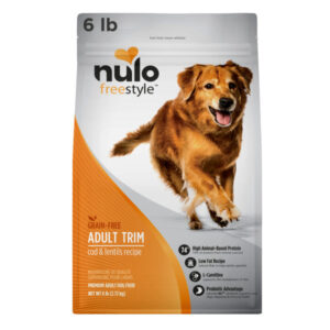 Nulo FreeStyle Adult Trim Dog Grain-Free Trim Cod & Lentils 6LB Bag