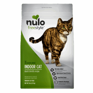 Nulo FreeStyle Indoor Cat Grain-Free Duck & Lentils 5LB Bag