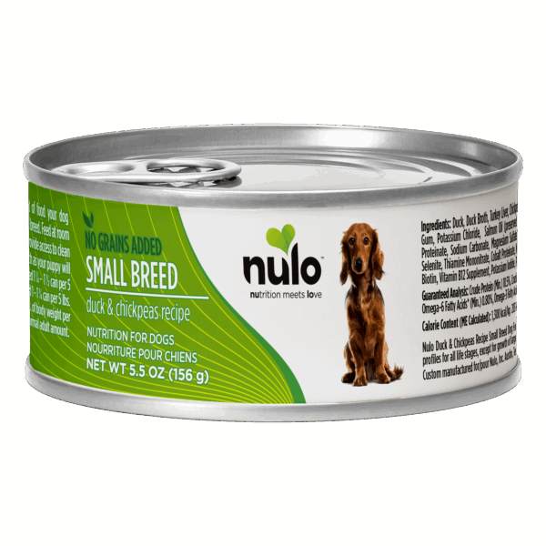 Nulo Small Breed Dog Grain-Free Duck & Chickpeas 5.5 oz Can