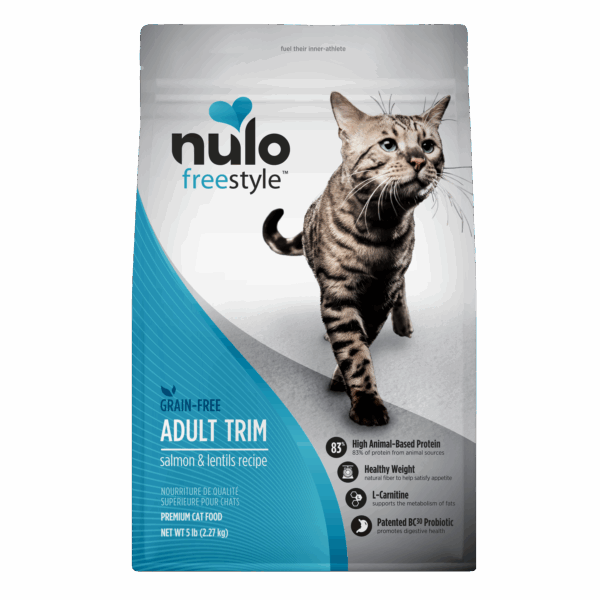 Nulo FreeStyle Adult Trim Cat Grain-Free Salmon & Lentils 5LB Bag