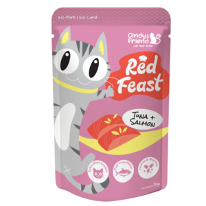 Cindy & Friends Red Feast Tuna With Salmon Complete & Balanced Wet Cat Food Pouch, 70g