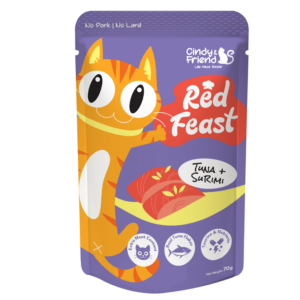 Cindy & Friends Red Feast Tuna With Surimi Complete & Balanced Wet Cat Food Pouch, 70g